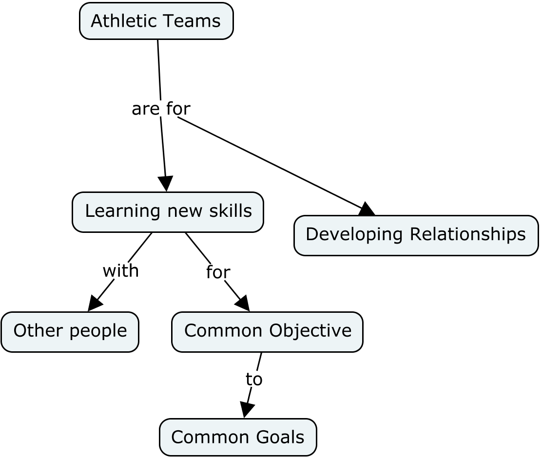 What is the purpose of school athletic teams?