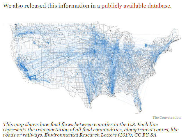 US map food travel